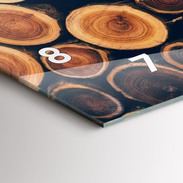 Orologio rettangolare Legna