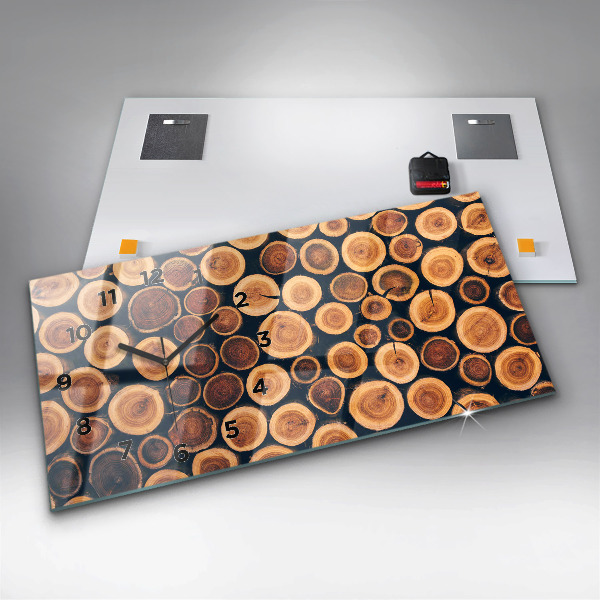 Orologio rettangolare Legna