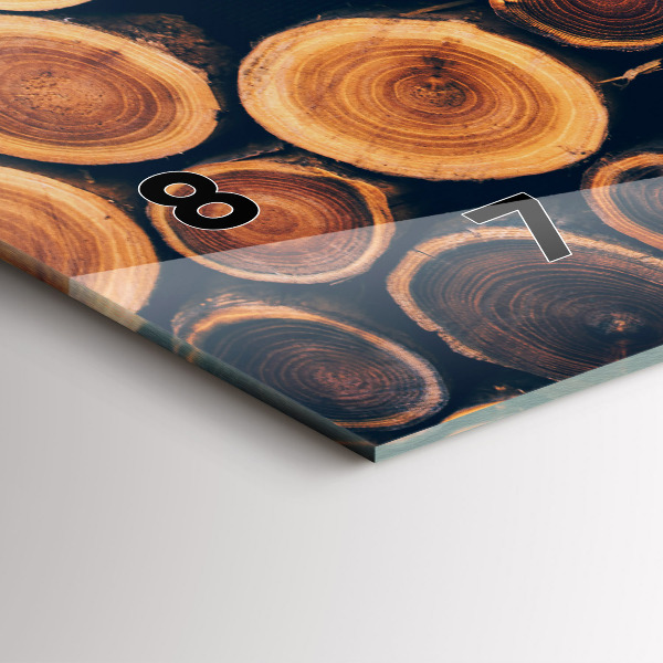 Orologio rettangolare Legna