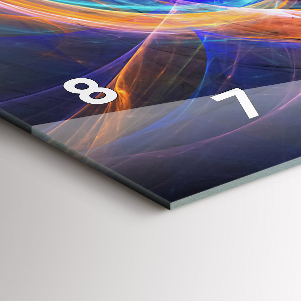 Orologio rettangolare Frattale colorato