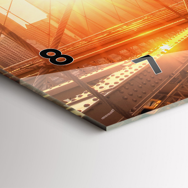 Orologio rettangolare Ponte di Brooklyn New York