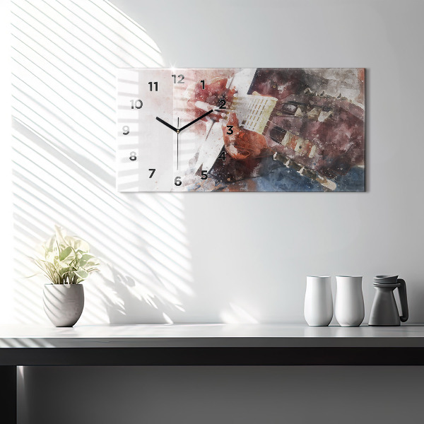 Orologio rettangolare Visualizzazione della chitarra