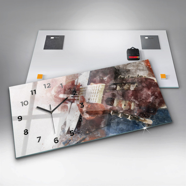 Orologio rettangolare Visualizzazione della chitarra