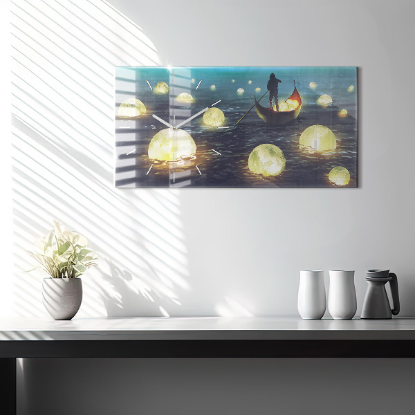 Orologio rettangolare Astrazione