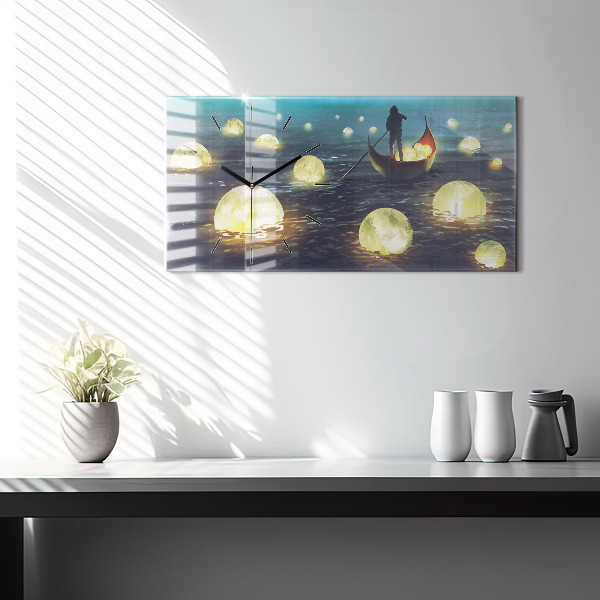 Orologio rettangolare Astrazione