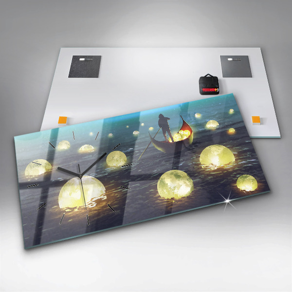 Orologio rettangolare Astrazione