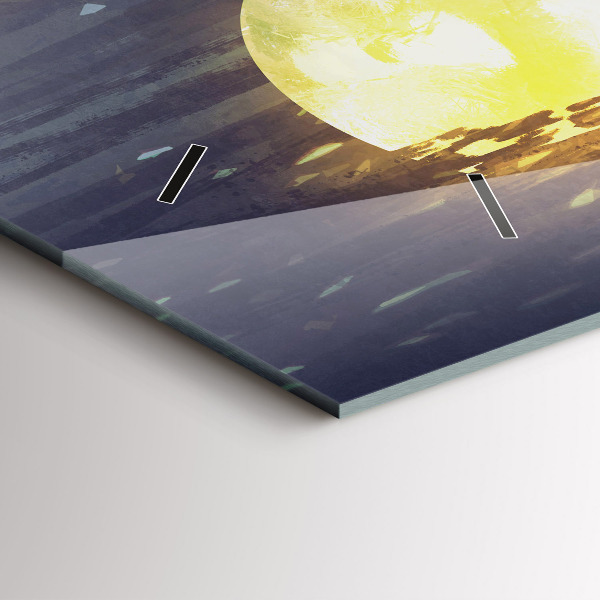 Orologio rettangolare Astrazione