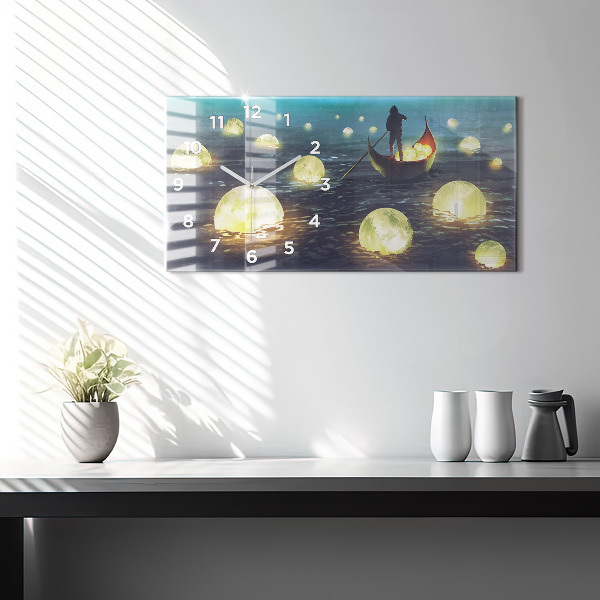 Orologio rettangolare Astrazione