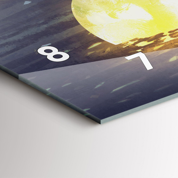 Orologio rettangolare Astrazione