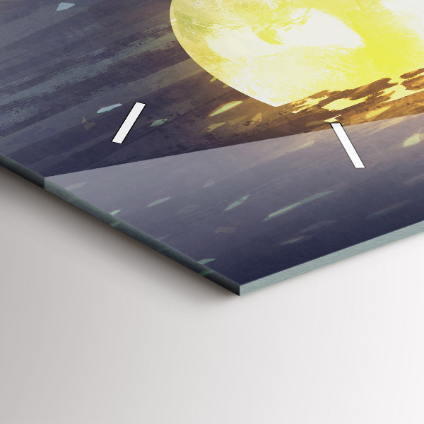 Orologio rettangolare Astrazione