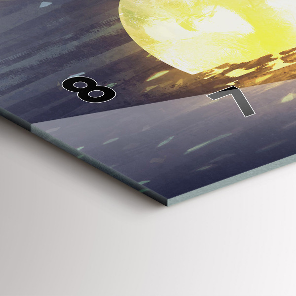 Orologio rettangolare Astrazione