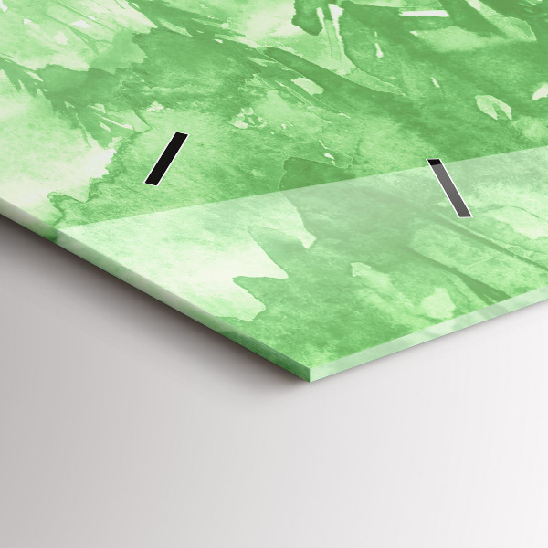 Orologio rettangolare Dipingere la foresta verde