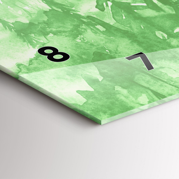 Orologio rettangolare Dipingere la foresta verde