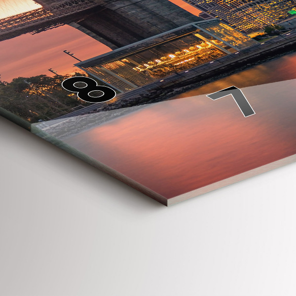 Orologio rettangolare Fiume orientale di New York