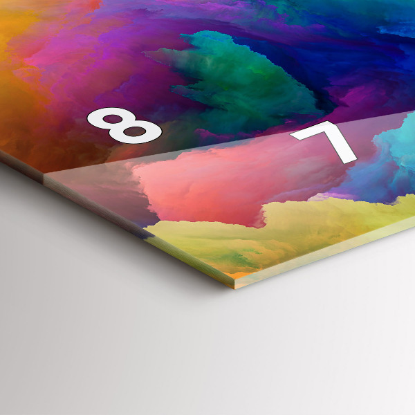 Orologio rettangolare Texture frattale