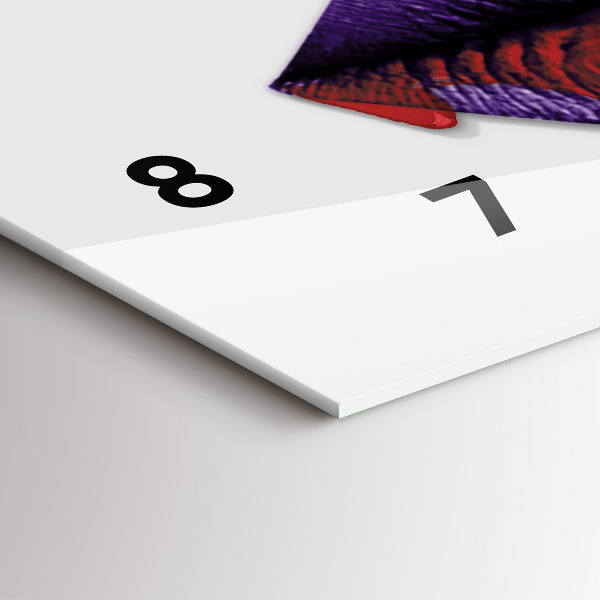 Orologio rettangolare collage surrealista