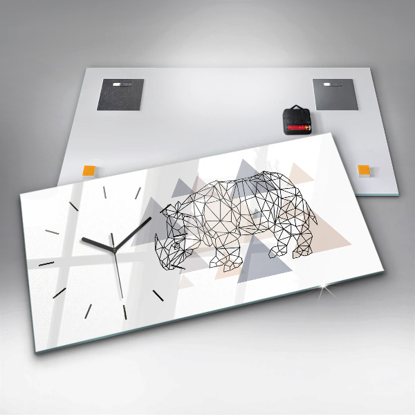 Orologio rettangolare Modello geometrico