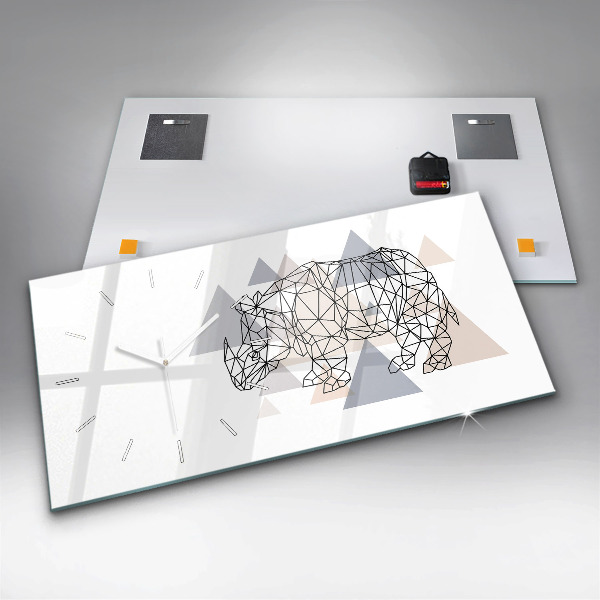 Orologio rettangolare Modello geometrico