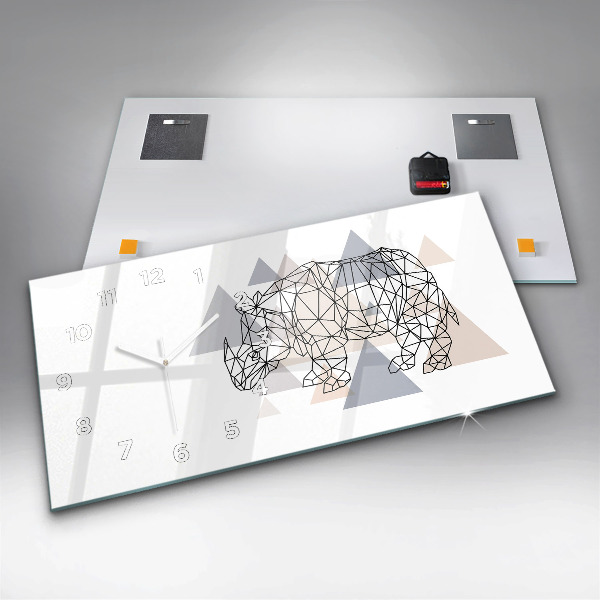 Orologio rettangolare Modello geometrico