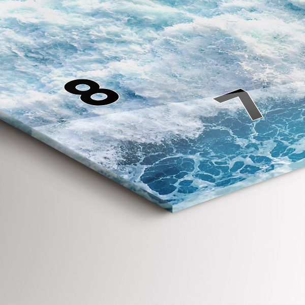 Orologio rettangolare Onde dell'oceano