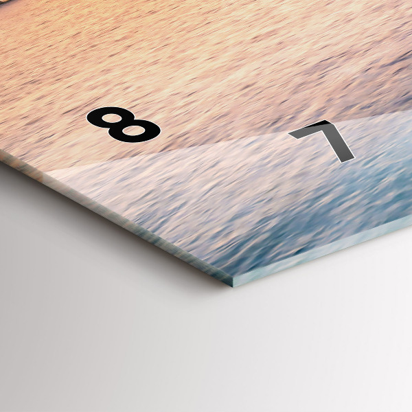 Orologio rettangolare Tramonto Maldive