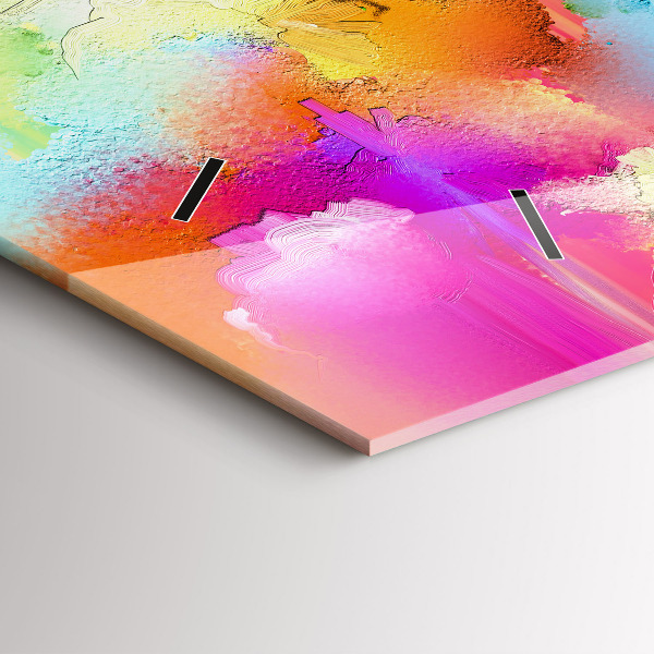 Orologio rettangolare Fiori astratti