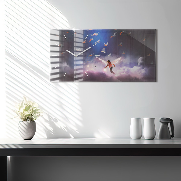 Orologio rettangolare Ragazzo con le ali