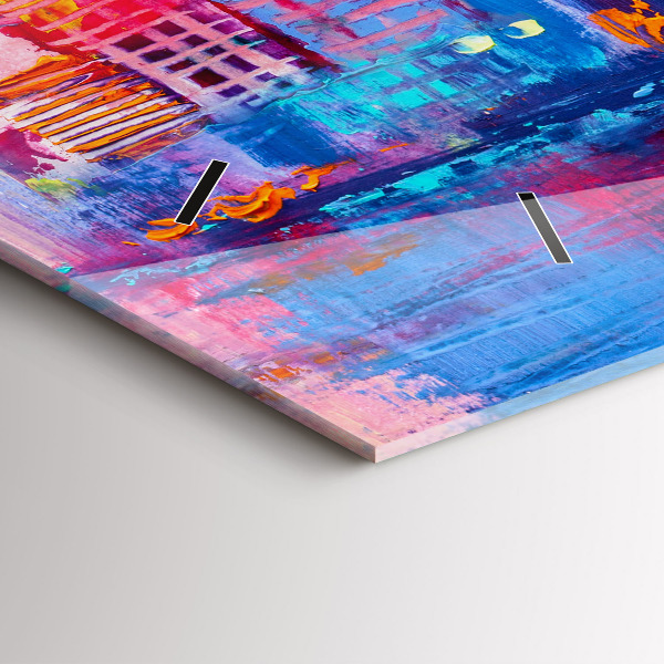 Orologio rettangolare Astrazione del grattacielo