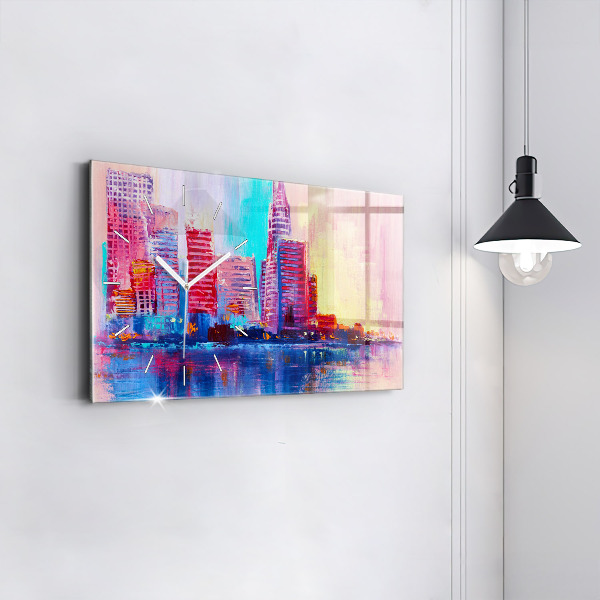 Orologio rettangolare Astrazione del grattacielo