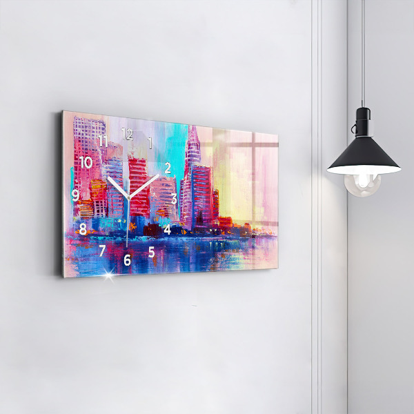 Orologio rettangolare Astrazione del grattacielo