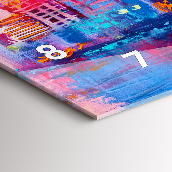 Orologio rettangolare Astrazione del grattacielo