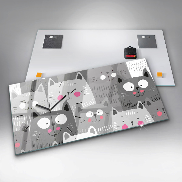 Orologi orizzontali Modello con gatti