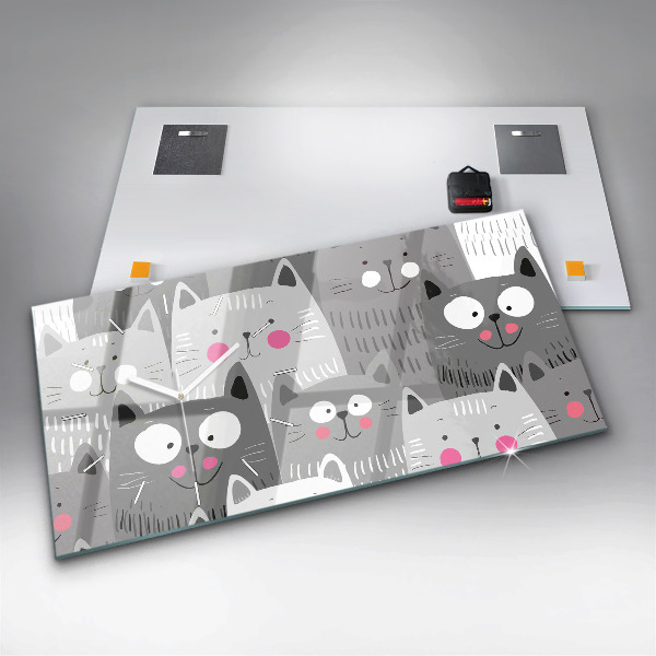Orologi orizzontali Modello con gatti