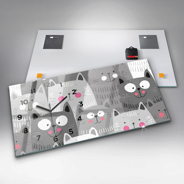 Orologi orizzontali Modello con gatti