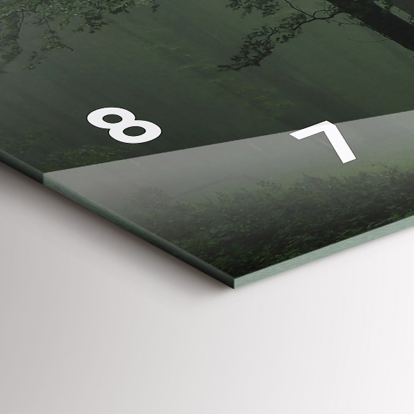 Orologio rettangolare Foresta nebbiosa al mattino