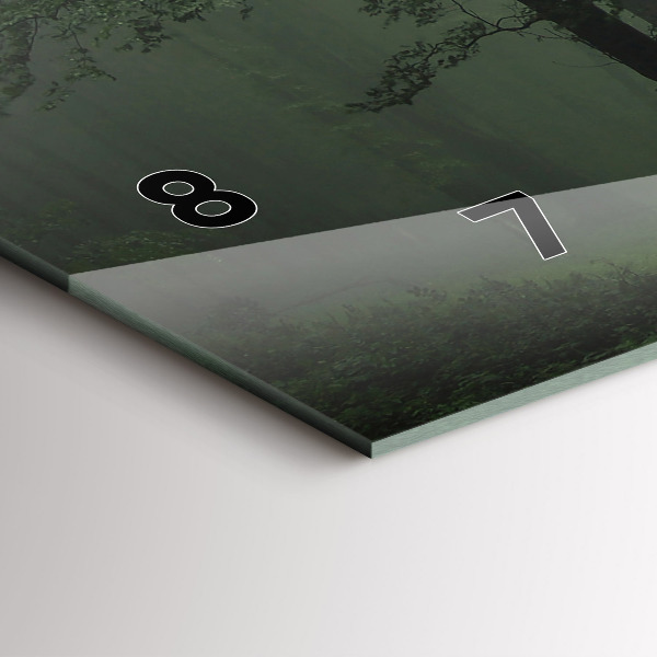 Orologio rettangolare Foresta nebbiosa al mattino