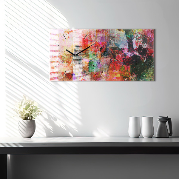 Orologio rettangolare Composizione astratta