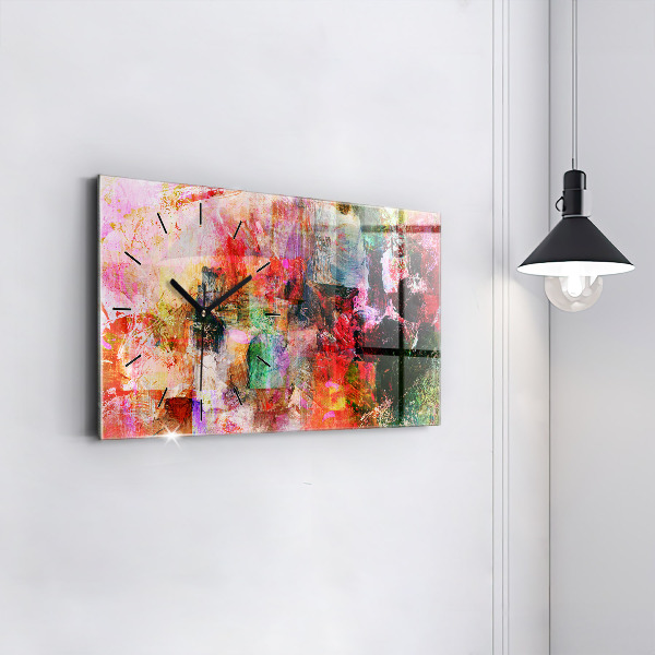 Orologio rettangolare Composizione astratta