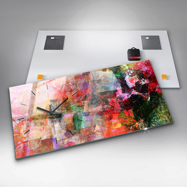 Orologio rettangolare Composizione astratta