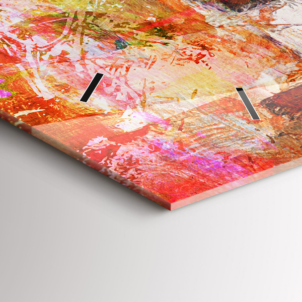 Orologio rettangolare Composizione astratta