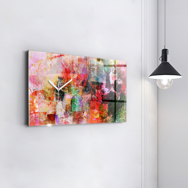 Orologio rettangolare Composizione astratta