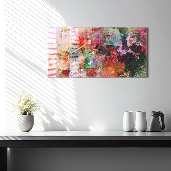 Orologio rettangolare Composizione astratta