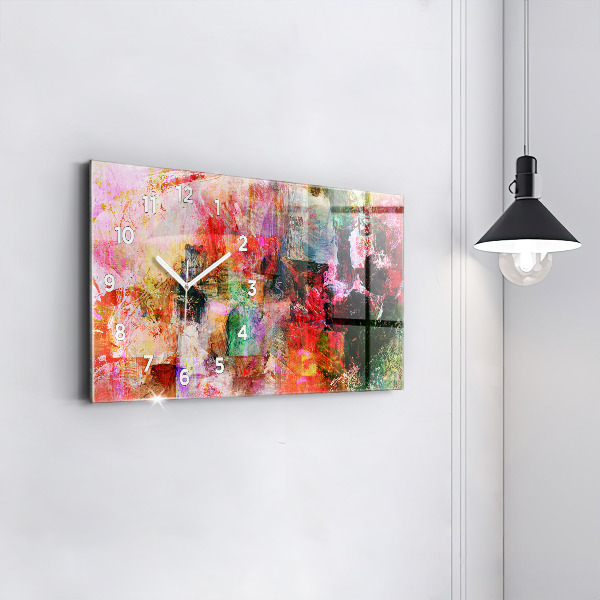 Orologio rettangolare Composizione astratta