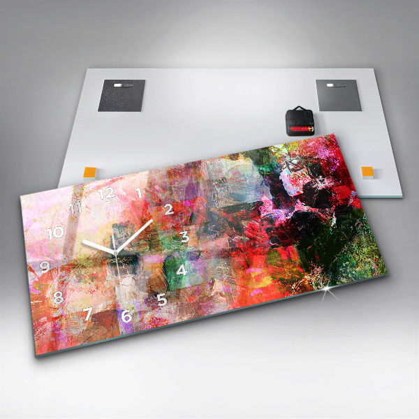 Orologio rettangolare Composizione astratta