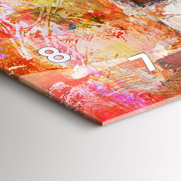 Orologio rettangolare Composizione astratta