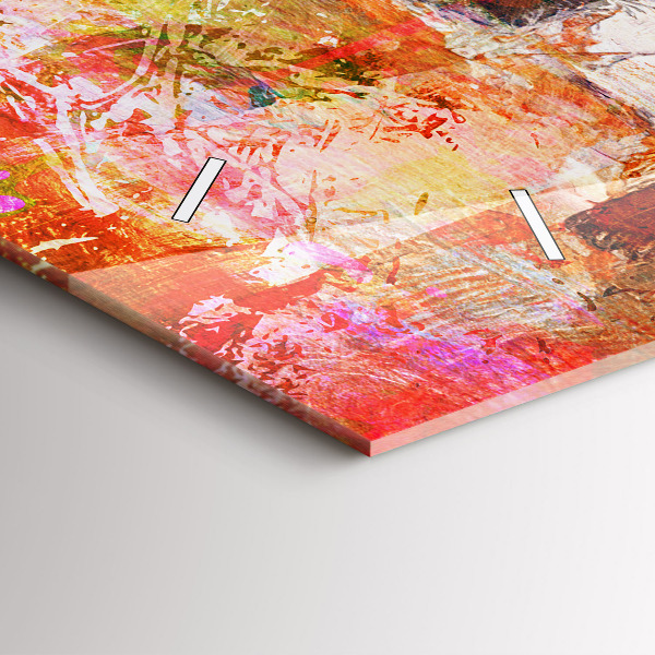 Orologio rettangolare Composizione astratta