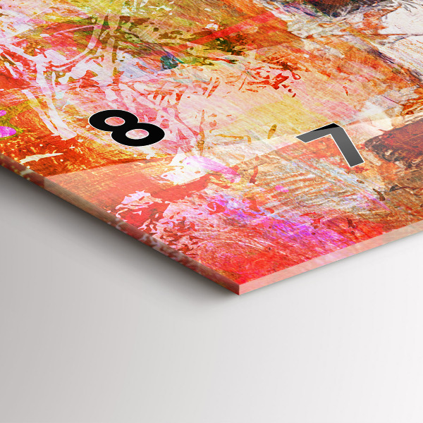 Orologio rettangolare Composizione astratta