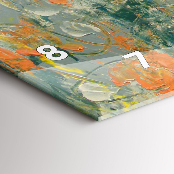 Orologio rettangolare Postura dell'elefante dipinta