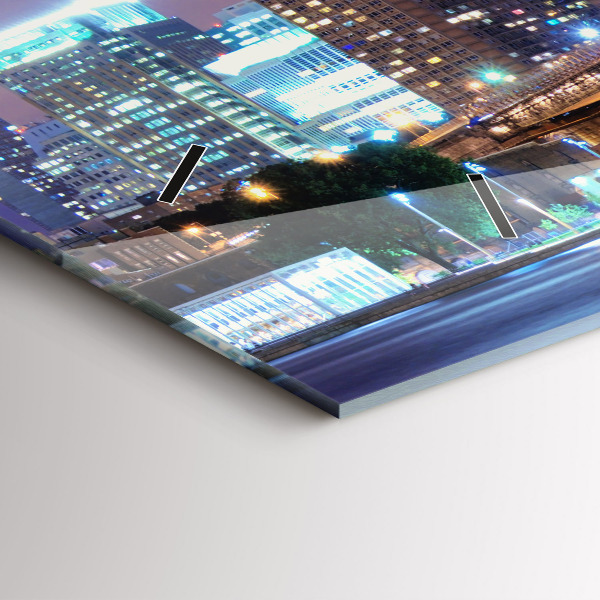 Orologio rettangolare Ponte di Brooklyn e East River