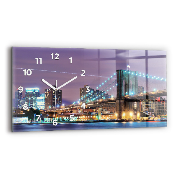 Orologio rettangolare Ponte di Brooklyn e East River